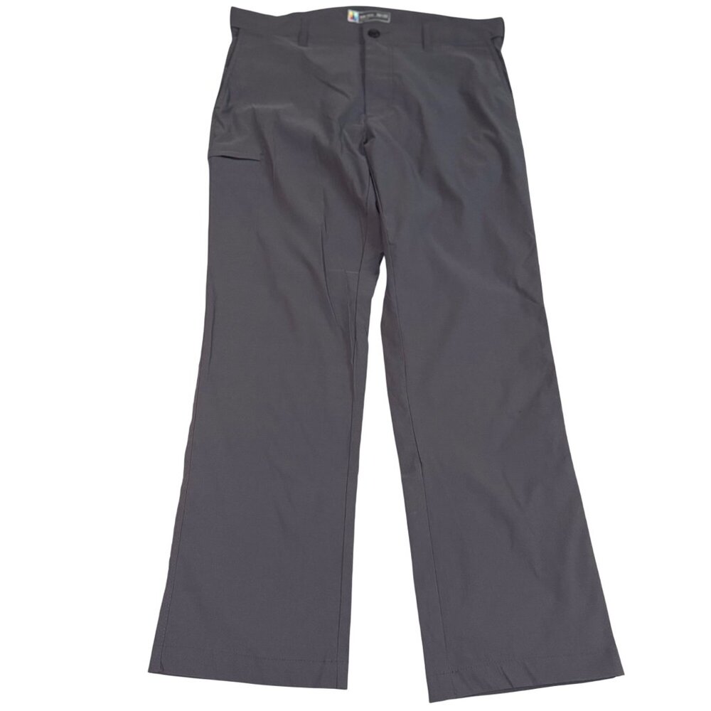 UB Tech Classic Fit 36X32 Gray‎ Nylon Spandex Mens Pants With Zippered Pocket